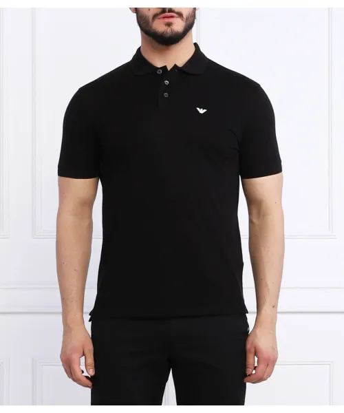 

Футболка поло Regular fit Emporio Armani, черный