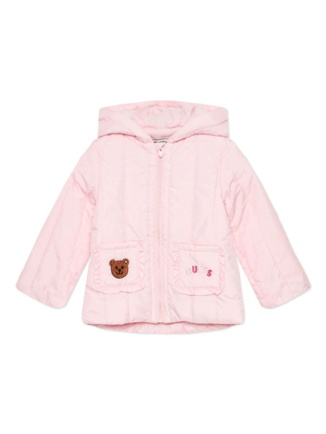 

Guess kids куртка с логотипом-нашивкой, розовый