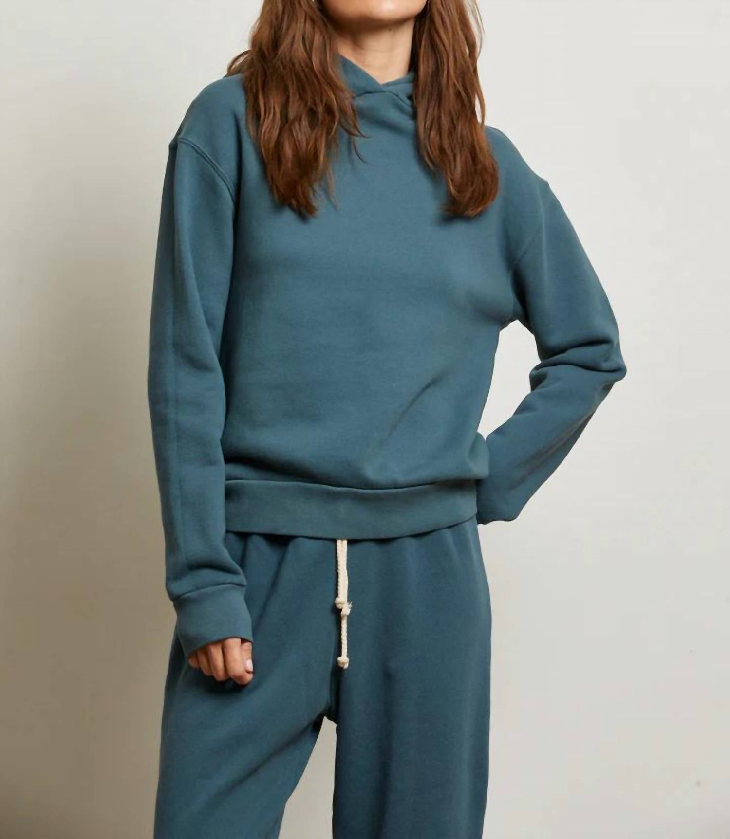 

PERFECTWHITETEE Толстовка с капюшоном из хлопкового флиса с сердечком, цвет серый