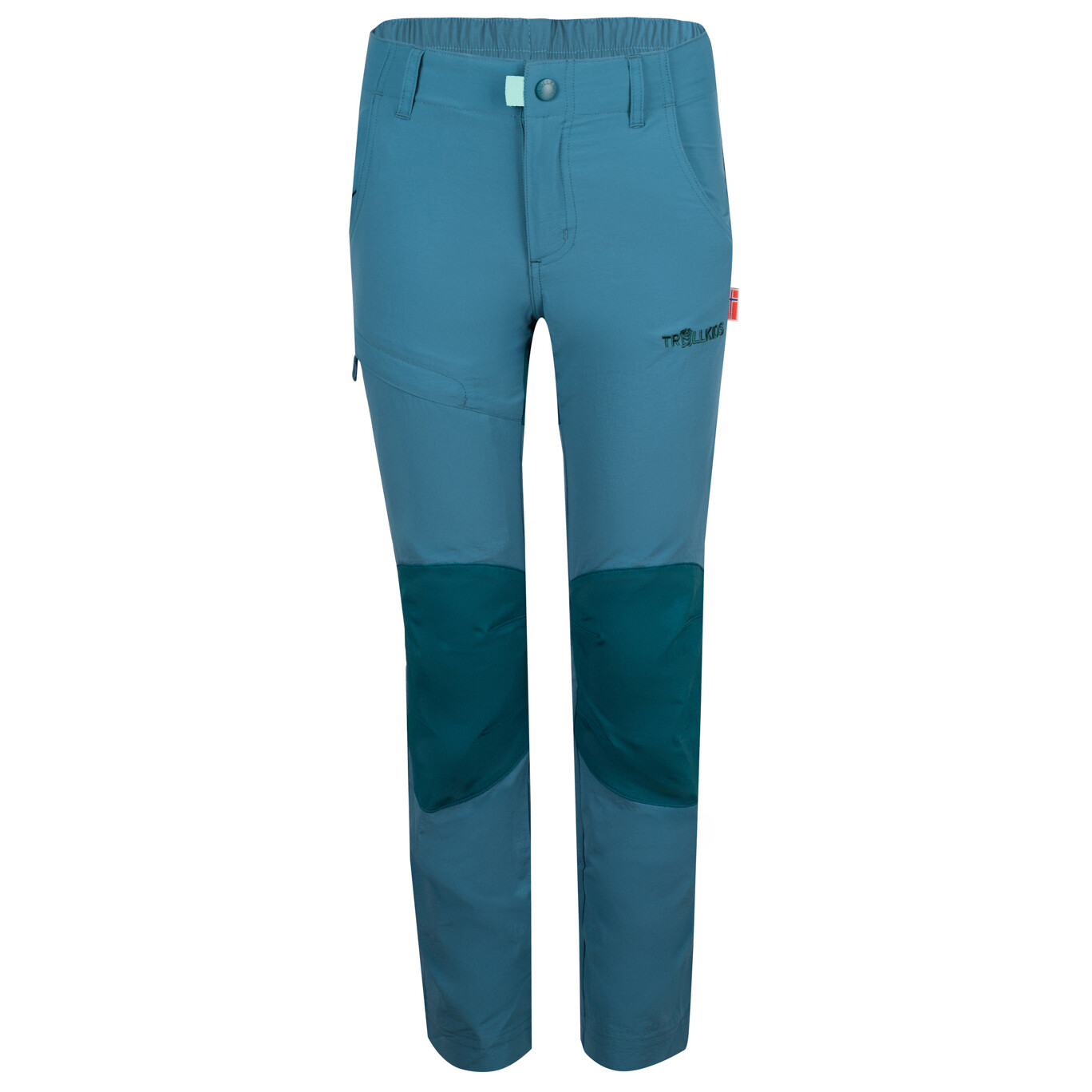

Трекинговые брюки Trollkids Kids Hammerfest Pro Slim Fit, цвет Teal