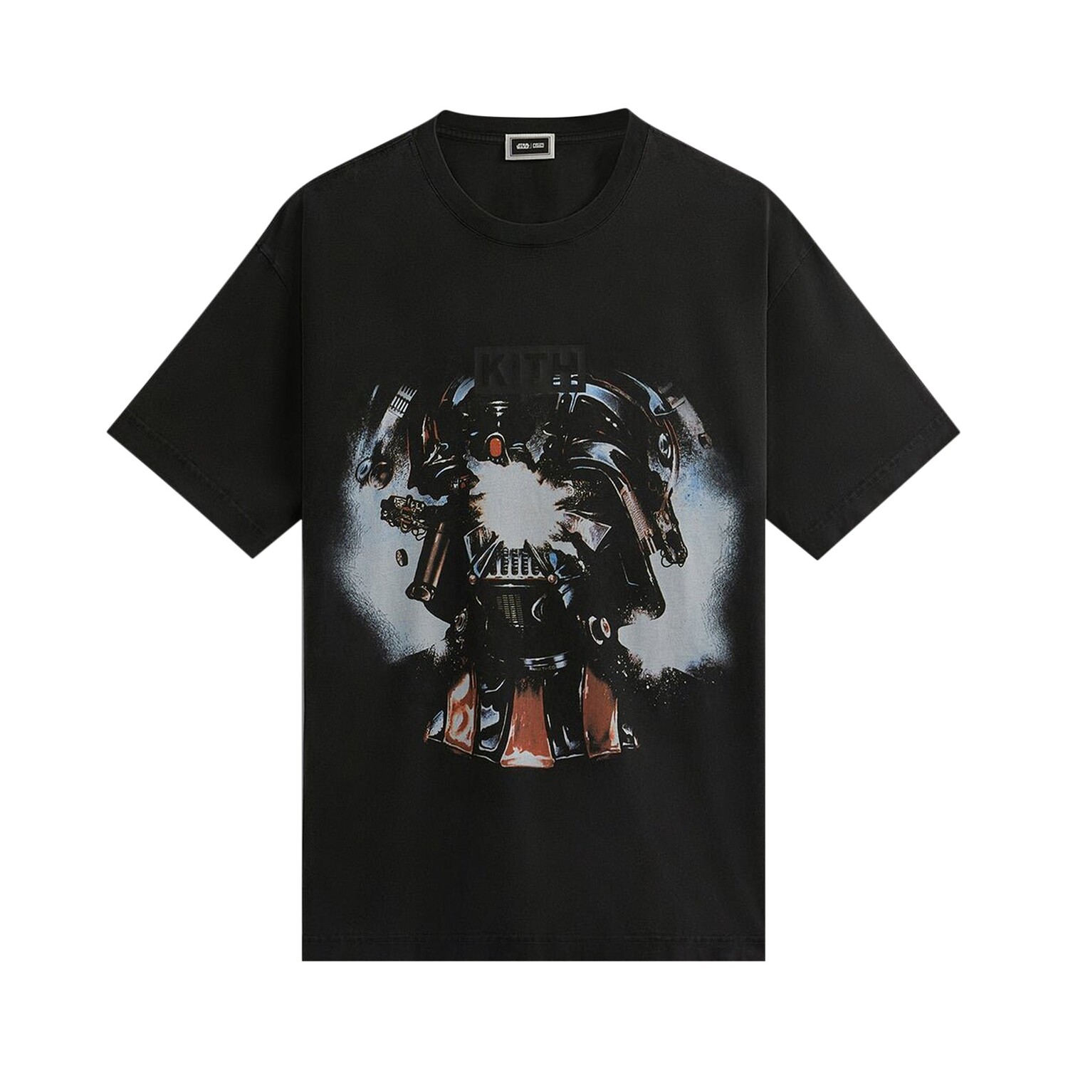 

Винтажная футболка Kith x Star Wars Exploding Darth Vader, черная, Черный, Винтажная футболка Kith x Star Wars Exploding Darth Vader, черная