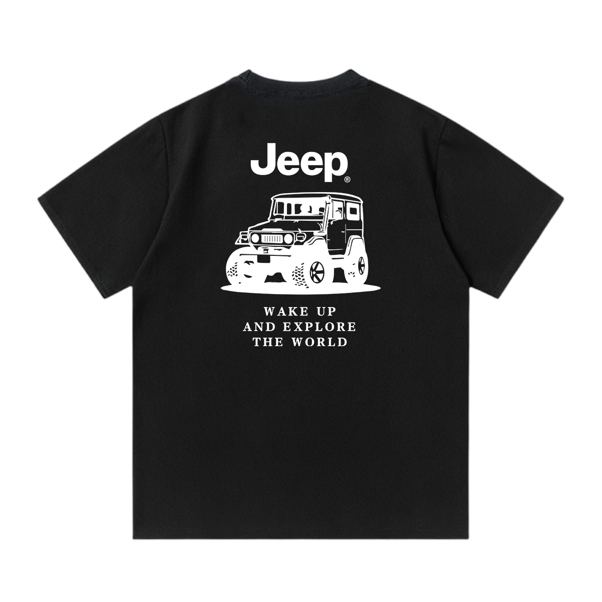 Футболка унисекс Crew Neck Moderate Jeep, sky синий — фото 4