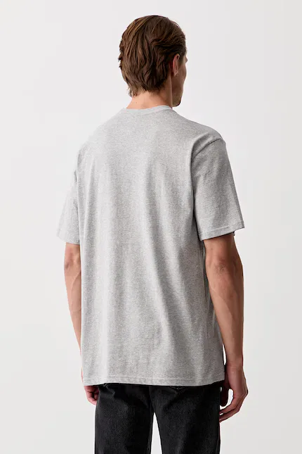 Футболка хлопковая Trefoil Essentials Adidas Originals, серый — фото 3