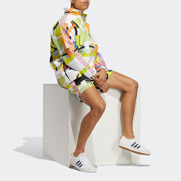 Куртка adidas originals Love Unites Wb Graffiti Sports Jacket Couple Style H43971 — фото 4