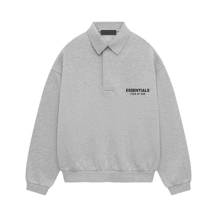 

Поло Fear of God Essentials Fleece Polo, Light Heather Grey