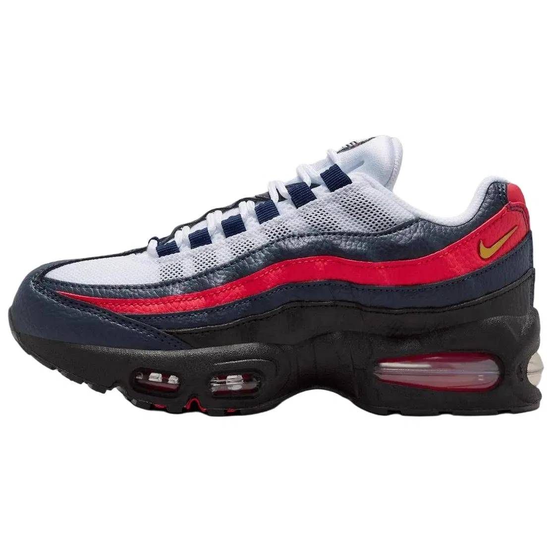 Кроссовки Air Max 95 Low top Kids' Running Shoes White Blue Red Kids' Nike