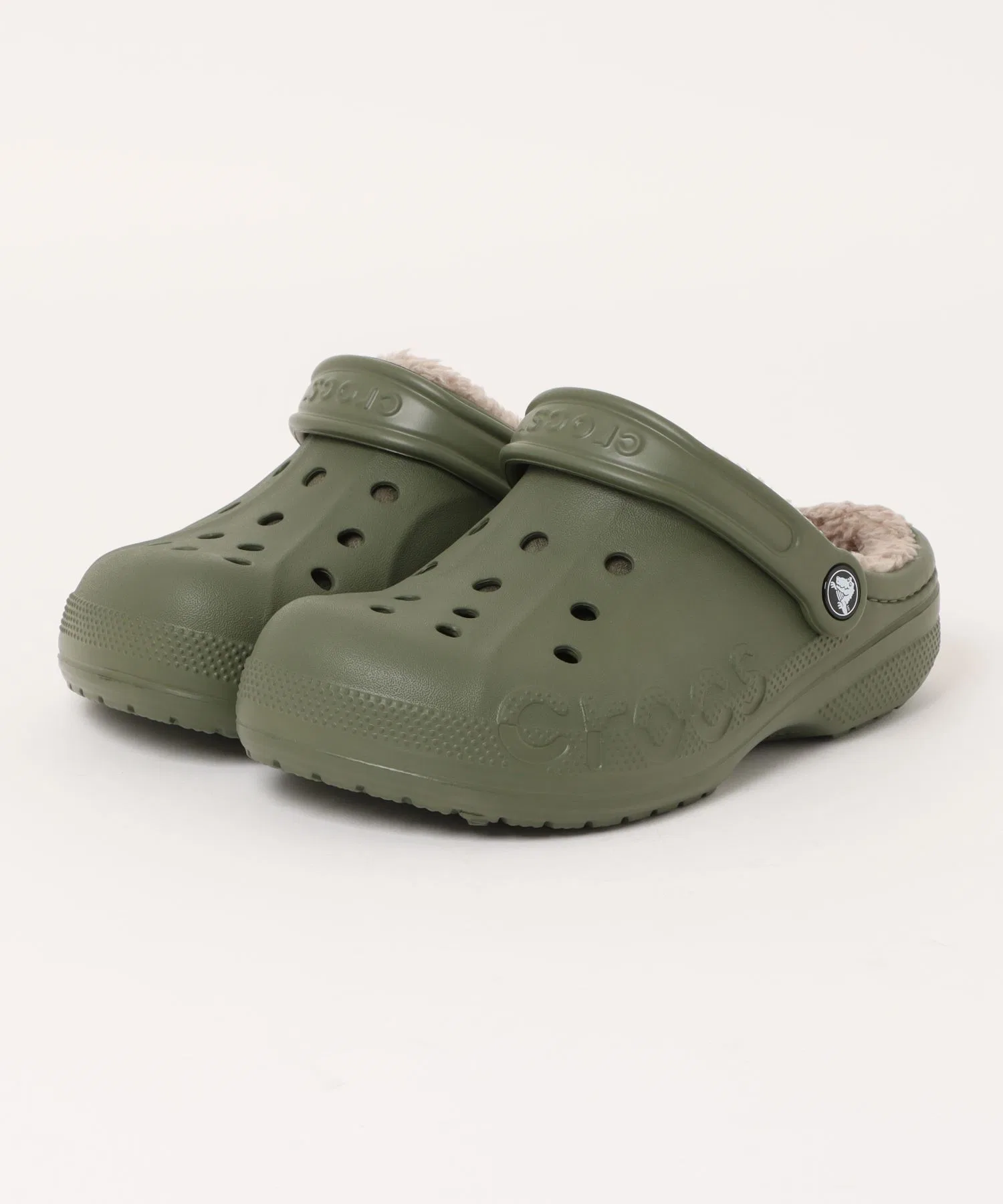 Унисекс сабо Crocs Baya Lined Clog хаки