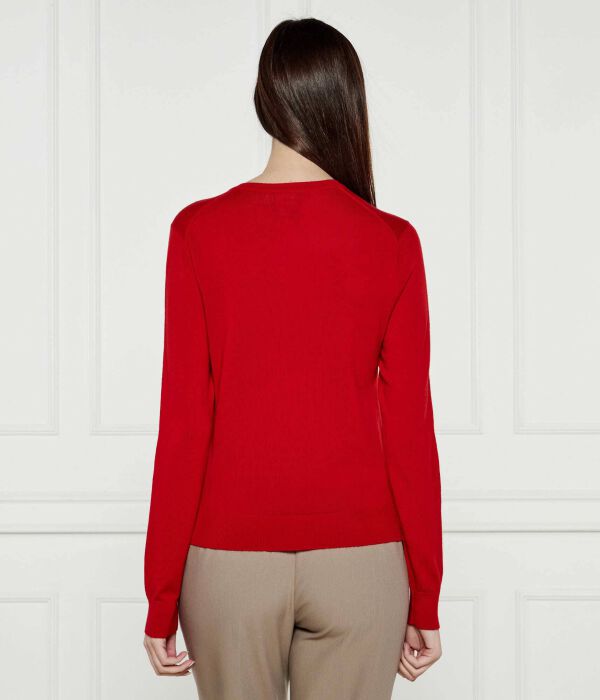 Шерстяной кардиган лунный Regular fit Polo Ralph Lauren, красный — фото 3