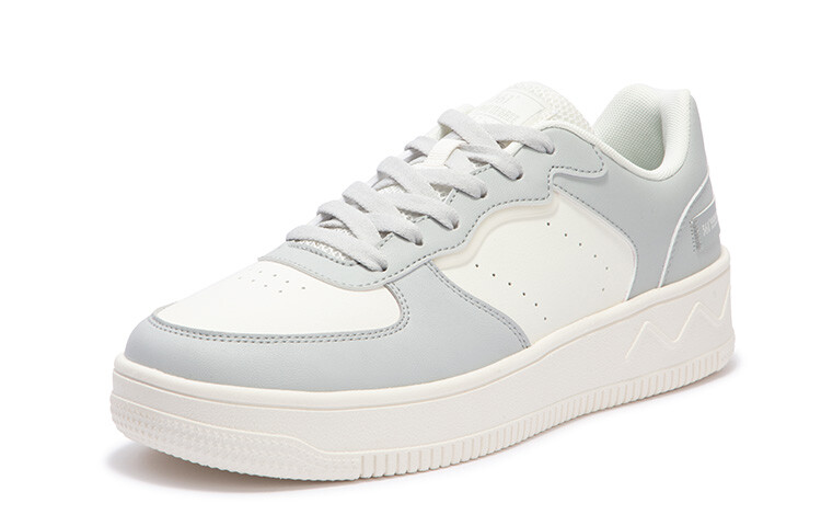 Кроссовки 361° Air Force One Skateboarding Shoes Men Low-top Feather White/photon Gray, белый/серый — фото 2
