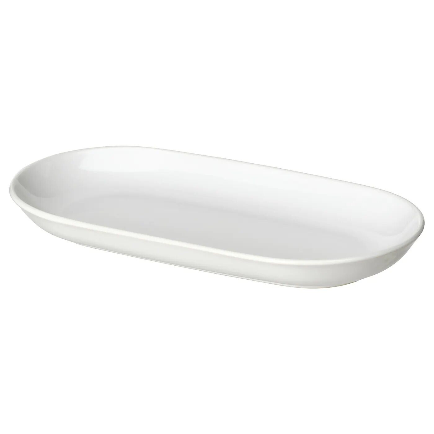 

Тарелка сервировочная, белая, 36х22 см, GODMIDDAG IKEA