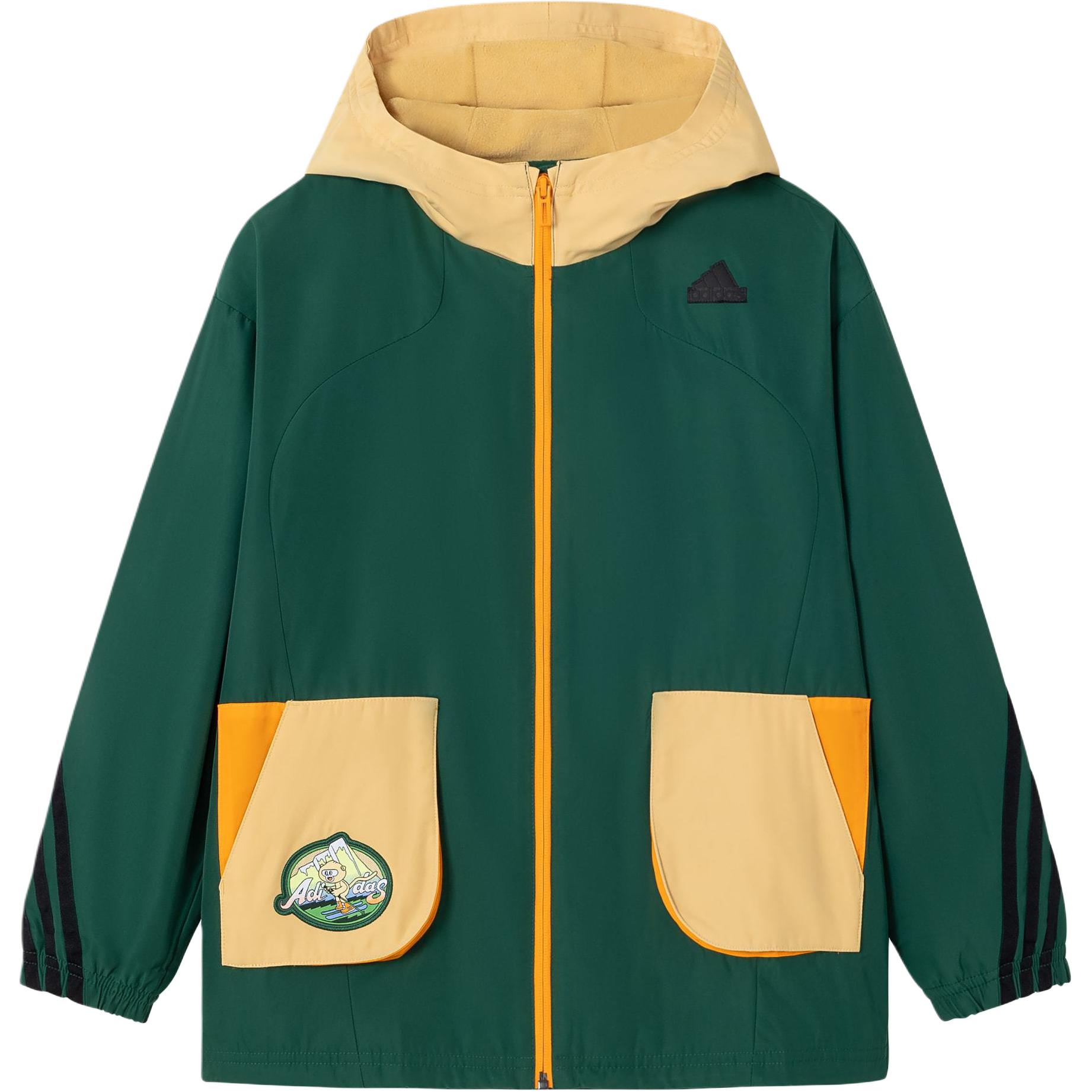 Ветровка Adidas Reversible Urban Outdoor Kids, зеленый — фото 2