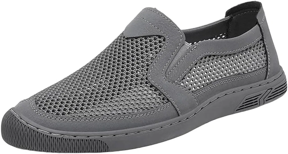 Мужские повседневные туфли дышащие, Loafers & Slip-Ons, Grey