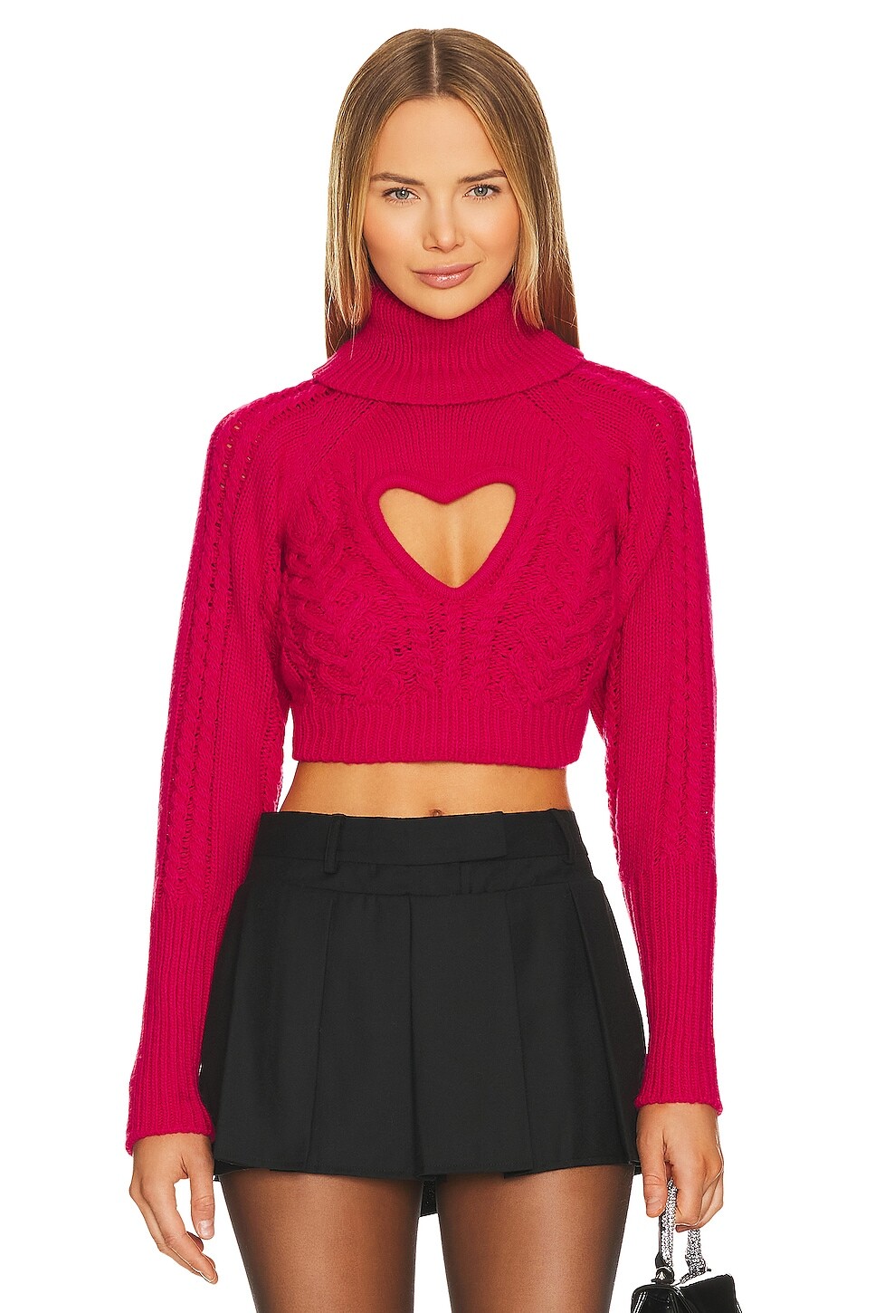 

Свитер For Love & Lemons Vera Cutout, фуксия, Розовый, Свитер For Love & Lemons Vera Cutout, фуксия