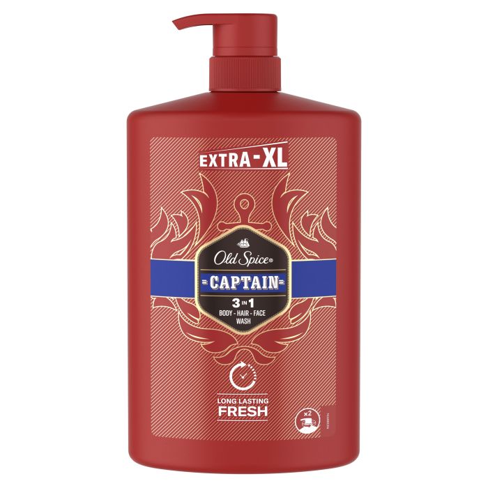 

Гель для душа Gel de Ducha Captain 3 en 1 Old Spice, 1000 ml