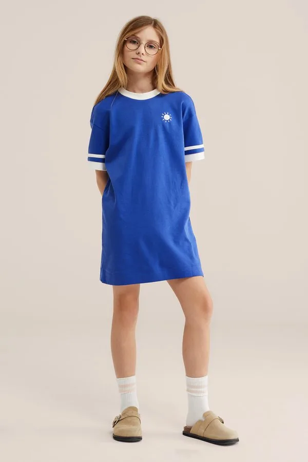 Трикотажное платье We Fashion, Blue
