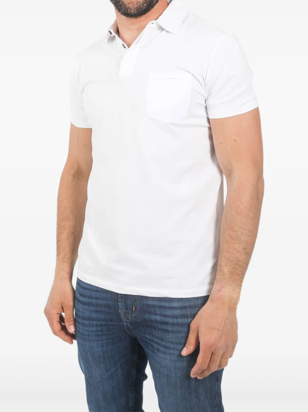 

Рубашка поло с нагрудным карманом Rrd, белый