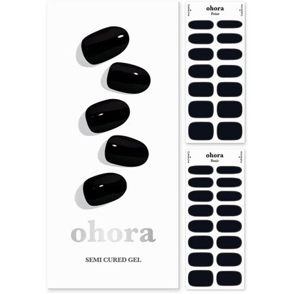 

Полуотвержденные гелевые полоски для ногтей ohora N Onyx — салонного качества, долговечные, легко наносятся и удаляются — в комплект входят 2 подготовительные подушечки, пилочка для ногтей и деревянная палочка черного цвета Ohora