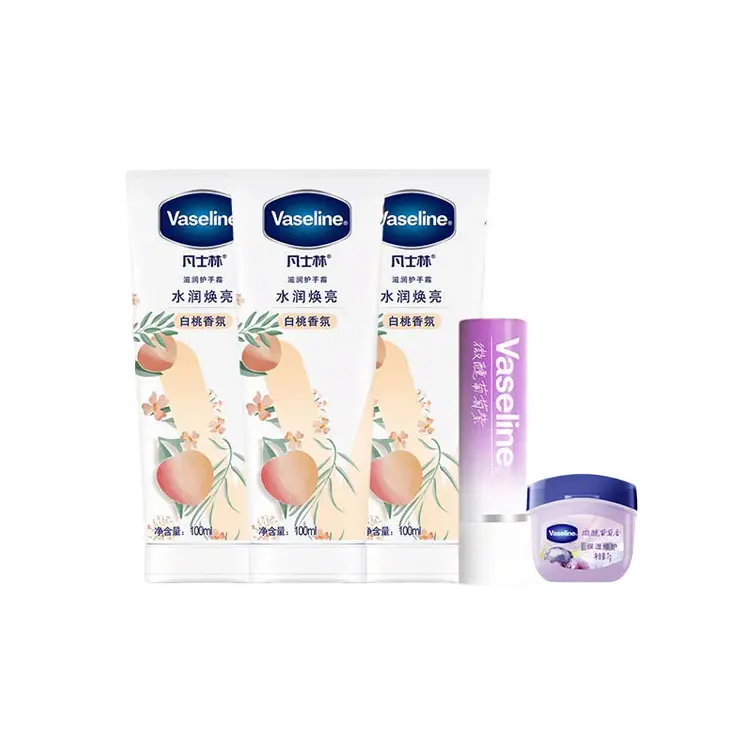 

Увлажняющий ароматический набор для ухода успокаивающее действие для кожи 100мл+7г Vaseline, Five-Piece Set