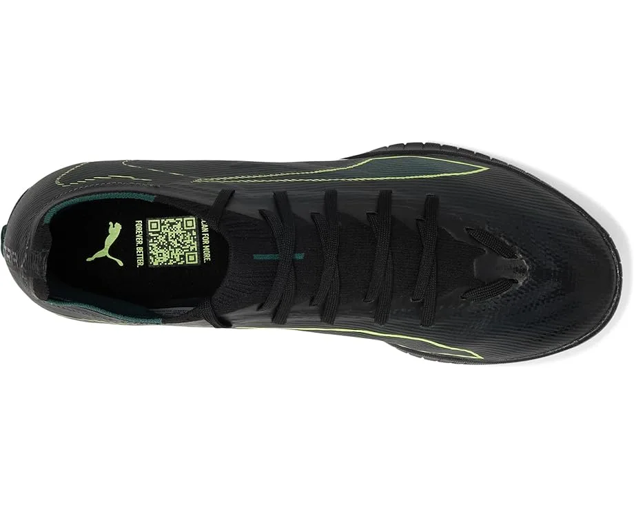 Кроссовки PUMA Ultra 6 Match Turf Trainer Soccer Cleats, Black/Fizzy Light/Green Terrain — фото 2