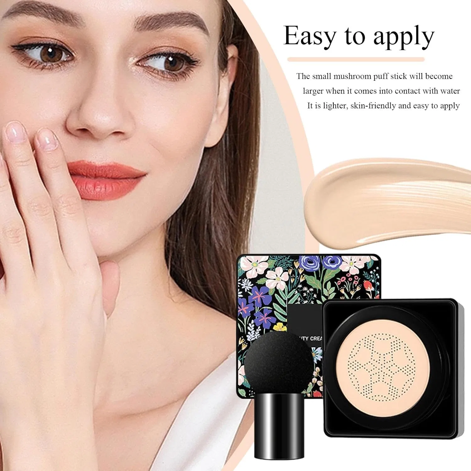BB-крем с губкой для лица, Air Cushion, от Generic, 15 г, слоновая кость — фото 3