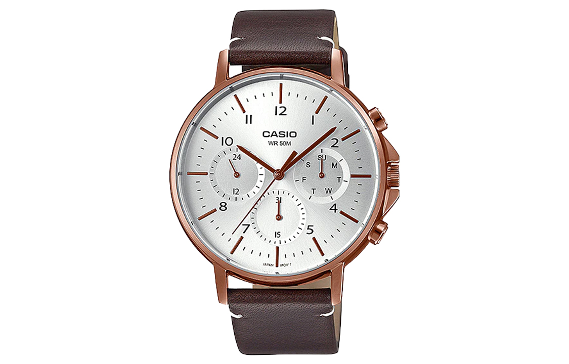

Мужские классические белые часы CASIO