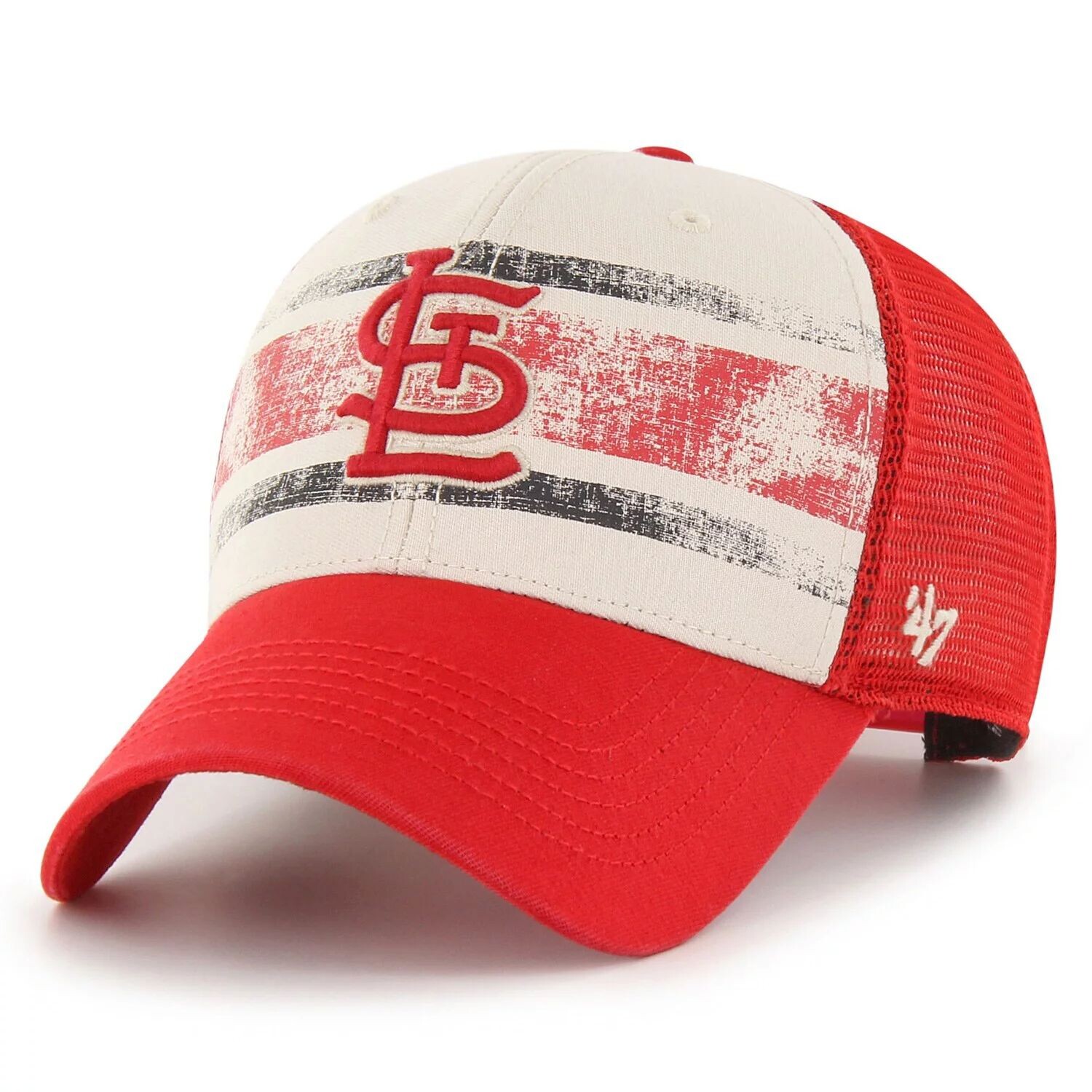 

Мужская красная регулируемая кепка St. Louis Cardinals Breakout MVP Trucker '47