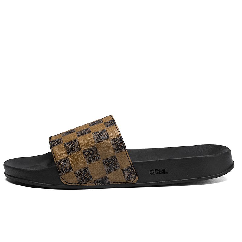 

QDML Мужские резиновые антибактериальные бесшумные шлепанцы желтые, цвет Yellow