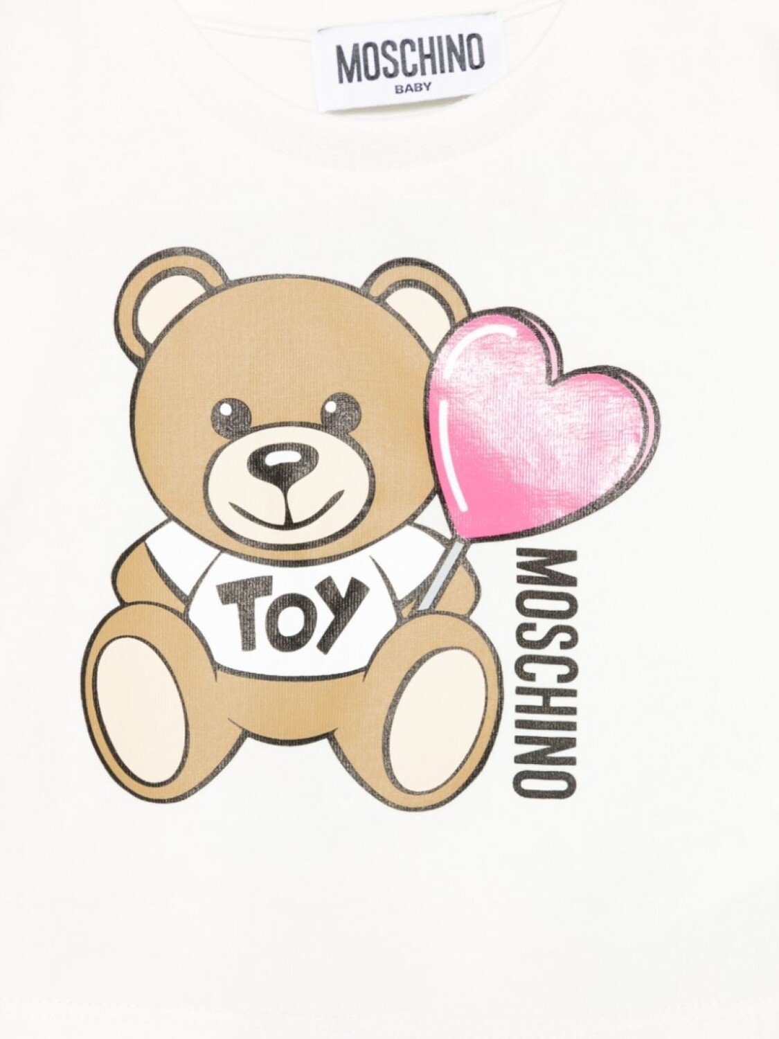 Moschino Kids футболка с принтом, белый — фото 3