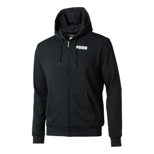 

Толстовка colorblock logo hooded casual black Puma, черный