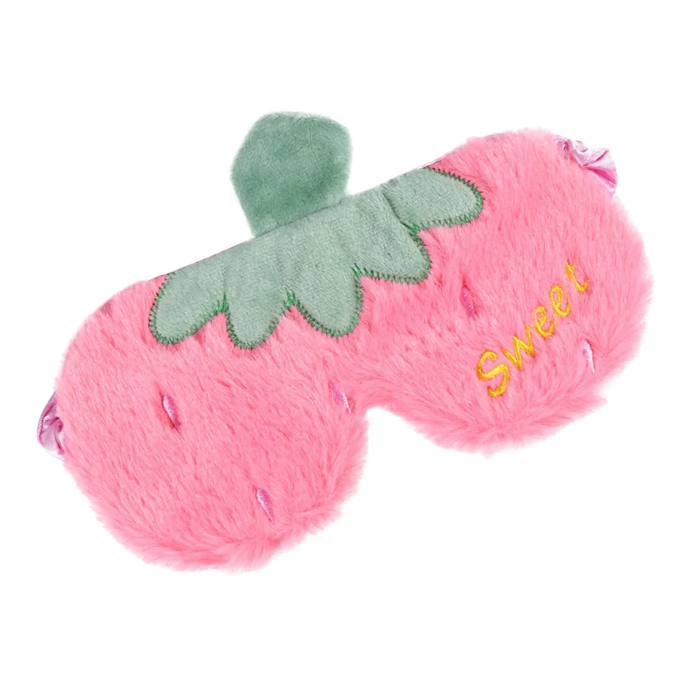 Маска для лица SAFIGLE — Плюшевая для сна с мультяшным рисунком , Pink