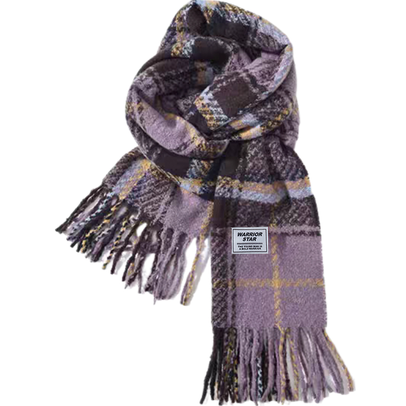 

Шарф из полиэстера Unisex WARRIOR, фиолетовый