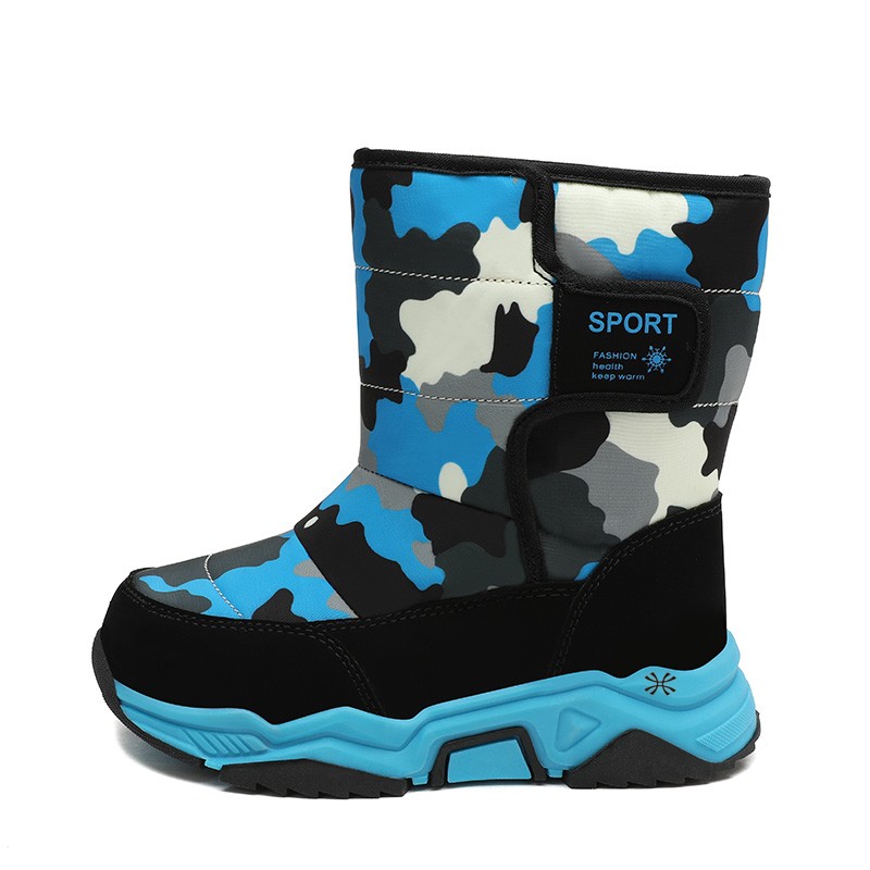 

Детские ботинки с высоким берцем, устойчивые к износу и скольжению YUZHAOLIN, синий