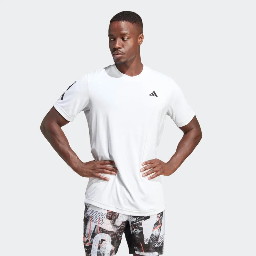 Футболка теннисная Adidas Women's Club 3-Stripes, белый — фото 2