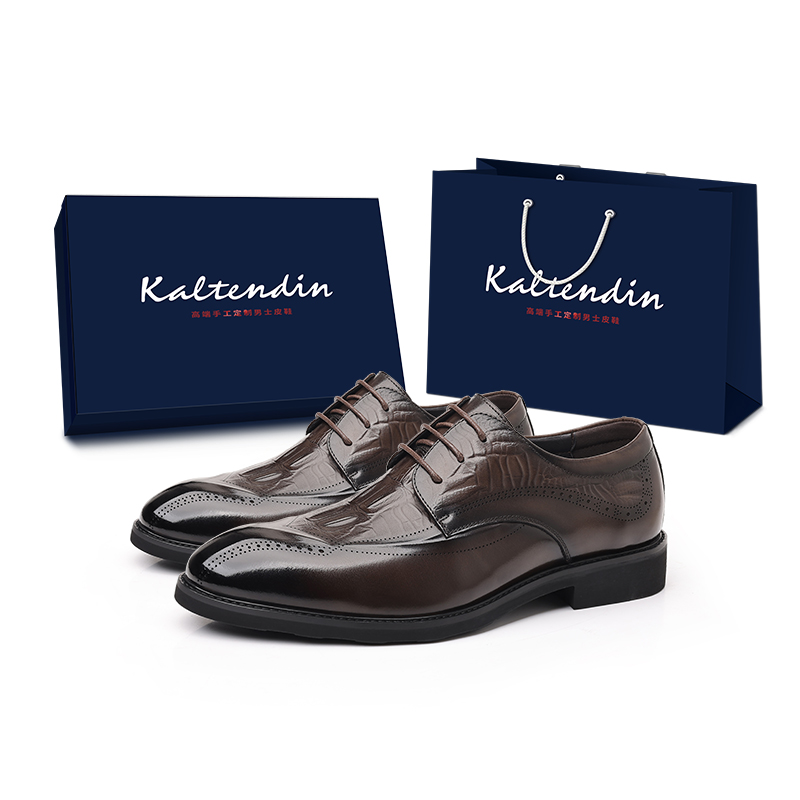 

Kaltendin Мужские туфли для костюма низкие черно-коричневые, цвет Brown