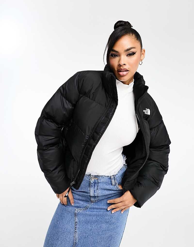 

Черная укороченная куртка-пуховик The North Face Saikuru