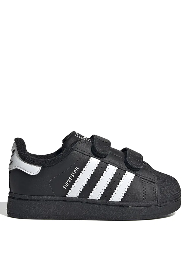 Кроссовки, на шнуровке, Superstar II, Adidas, белый/черный