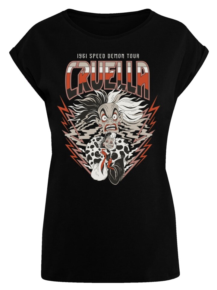 

Футболка F4NT4STIC Extended Shoulder T-Shirt Disney Villians Cruella, черный