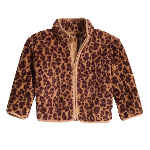 

Детская куртка из высоковорсового флиса для девочек Jumping Beans, Cheetah Brown