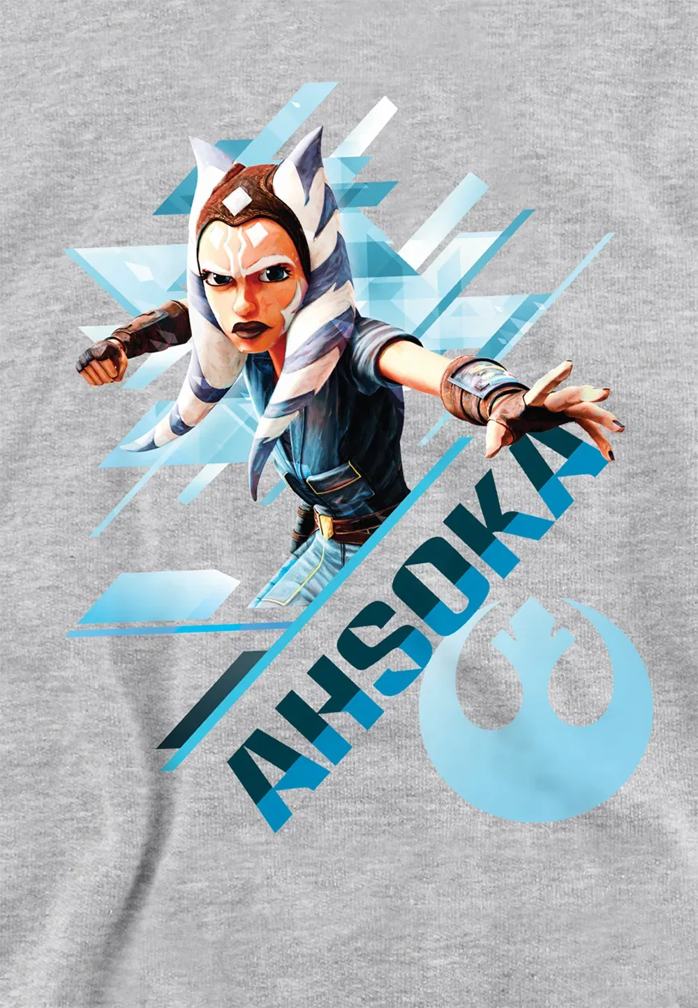 Худи детское Star Wars Ahsoka Stance Disney, серый — фото 2