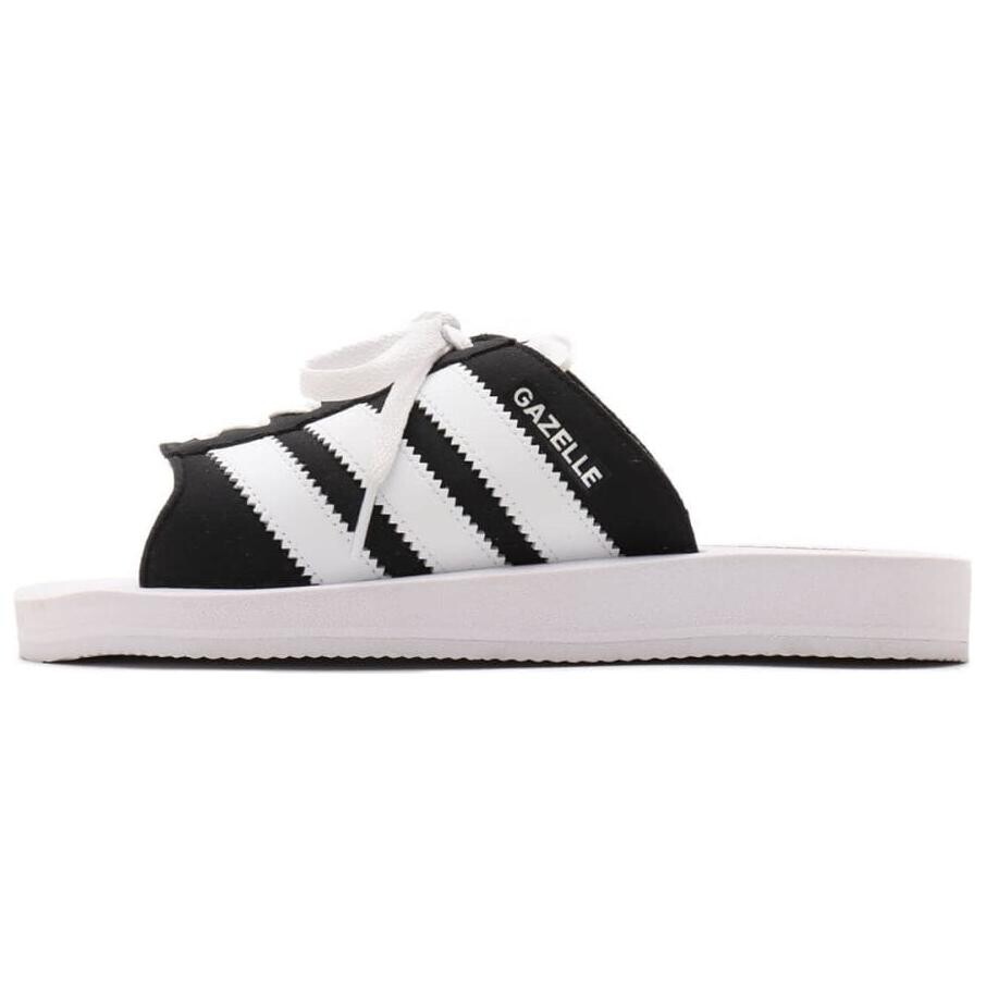 Пляжные сандалии Gazelle унисекс черный/белый Adidas Originals