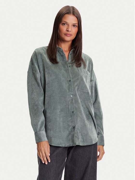 

Рубашка oversize Sanne 10317194 Vero Moda, зелёный
