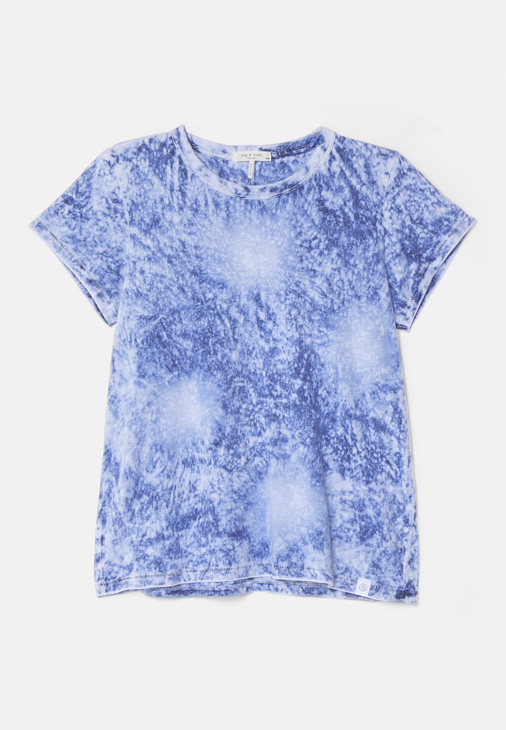 

Принт на футболке SLUB TEE rag & bone, синий