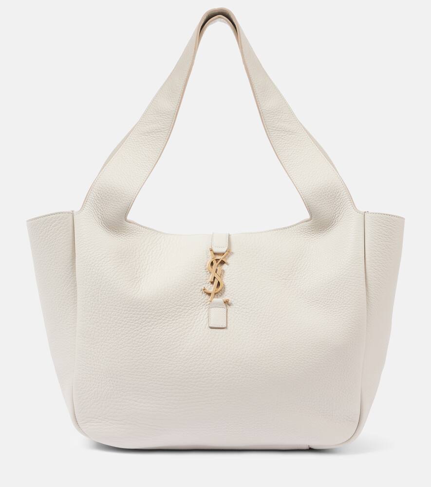 

Кожаная сумка-тоут Le 5 à 7 Bea Large Saint Laurent, Crema Soft/Dark Bei