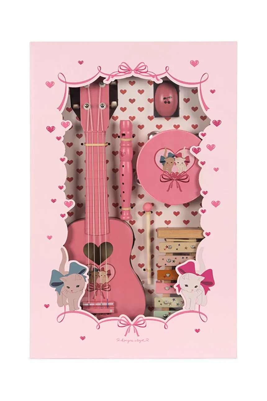 

Набор музыкальных инструментов ВСЕ, ЧТО Я ЖЕЛАЮ - МУЗЫКА FSC Konges Sløjd, розовый