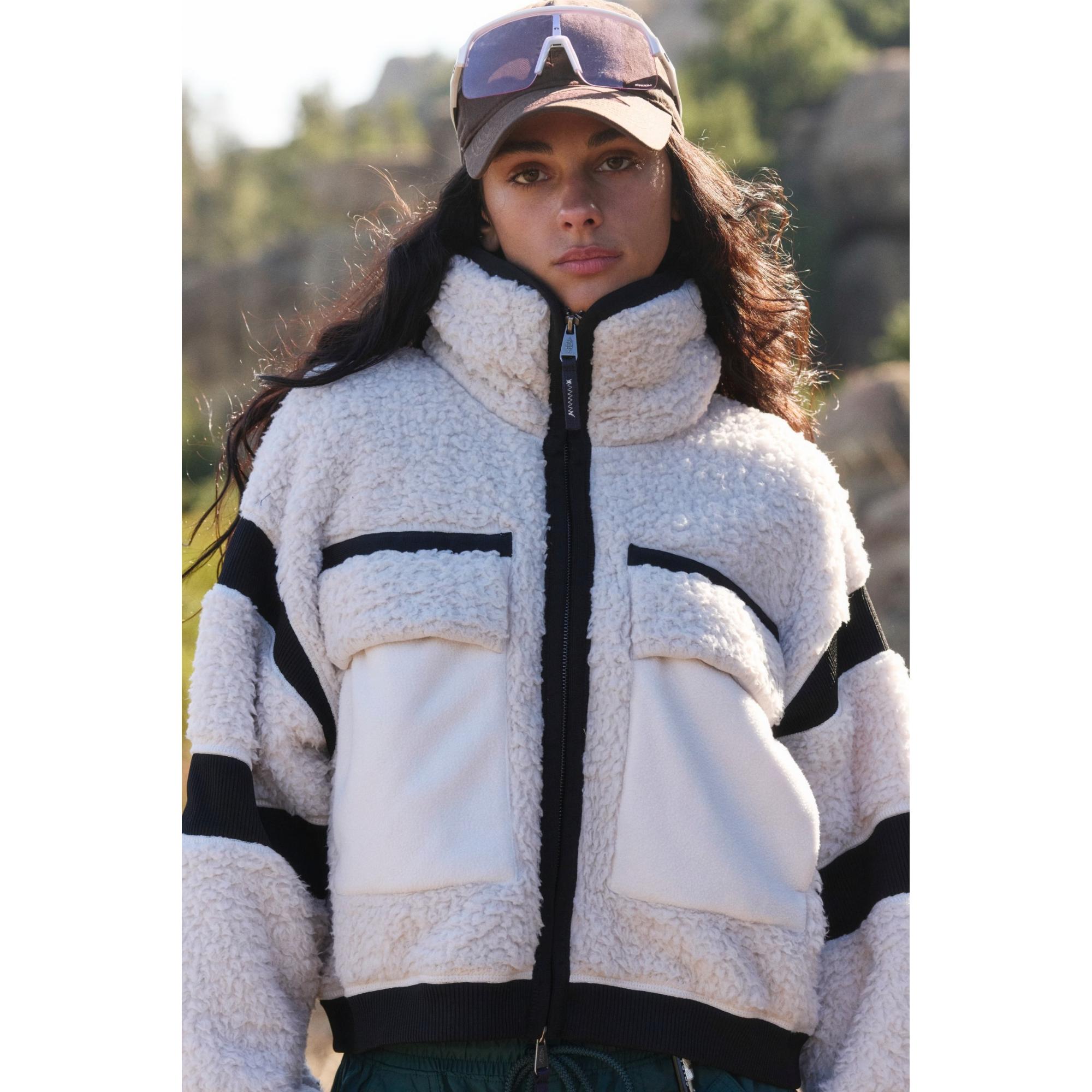 

Женская флисовая куртка Far Out Free People, Ivory Sherpa