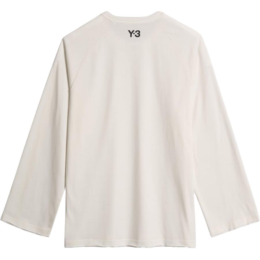 Y-3 Футболки Y 3, унисекс, белые, с круглым вырезом — фото 3