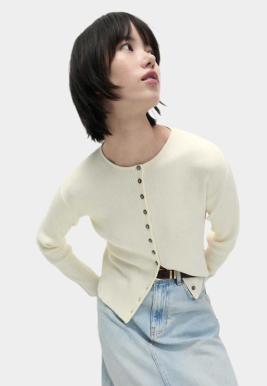 

Кардиган STRETCH CREW Marks & Spencer, бежевый