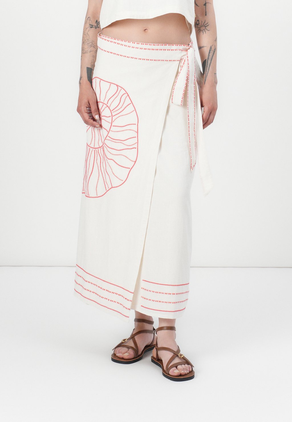 

Юбка с запахом SINE SKIRT - Maxi skirt Fabienne Chapot, кремовый