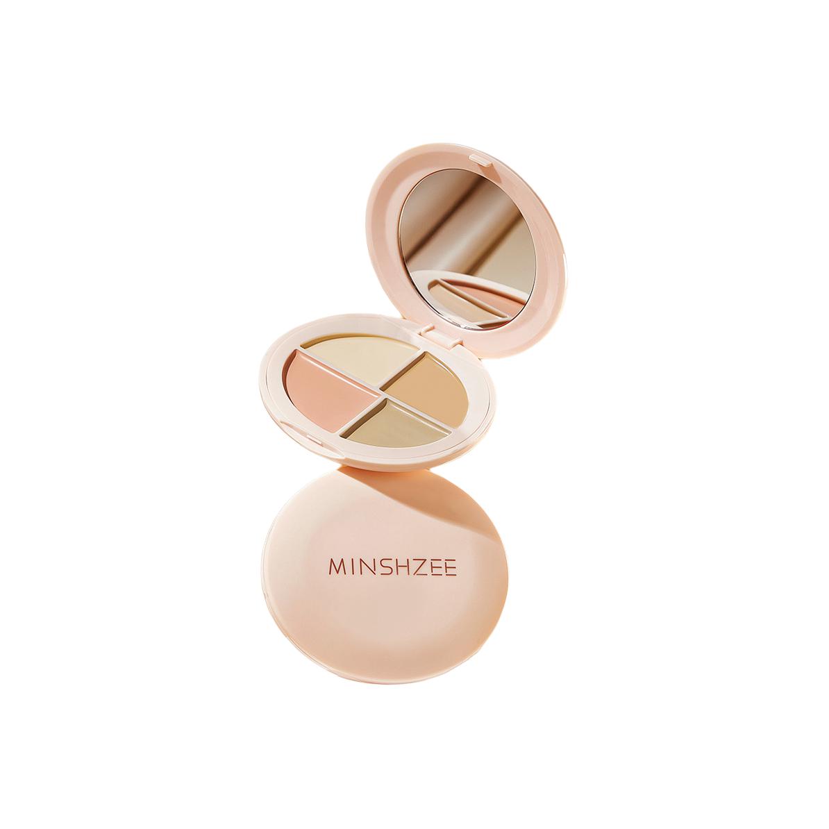 Палетка консилера Cloud Soft Quad Natural Brightening Skin Tone, Evening Skin Tone, Skin Tone Correcting MINSHZEE — фото 2