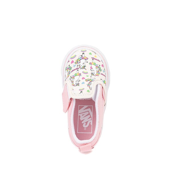 Кеды Vans Slip-On V Skateicorn Skate Shoe, цвет Marshmallow/Pink — фото 2
